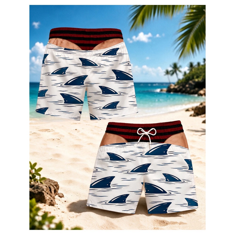 Swim Fins - Bañador de hombre con estampado de